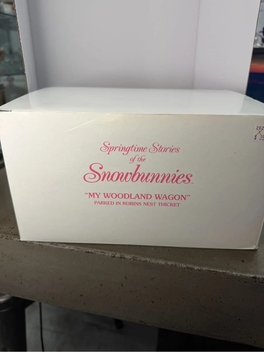 Department 56 Vintage Snowbunnies “My Woodland Wagon” Easter Light up Figurine